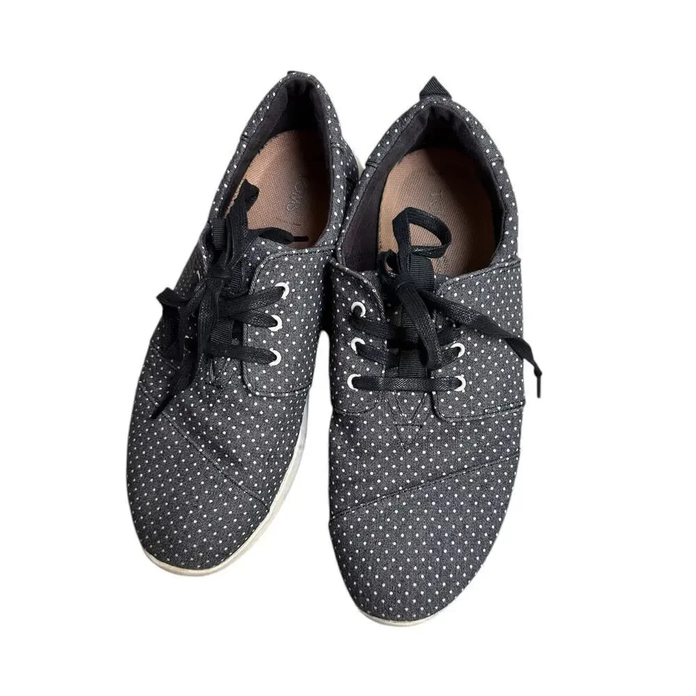 TOMS Women’s Size 11 / Men’s 9 Polka Dot Lace-Up Sneakers